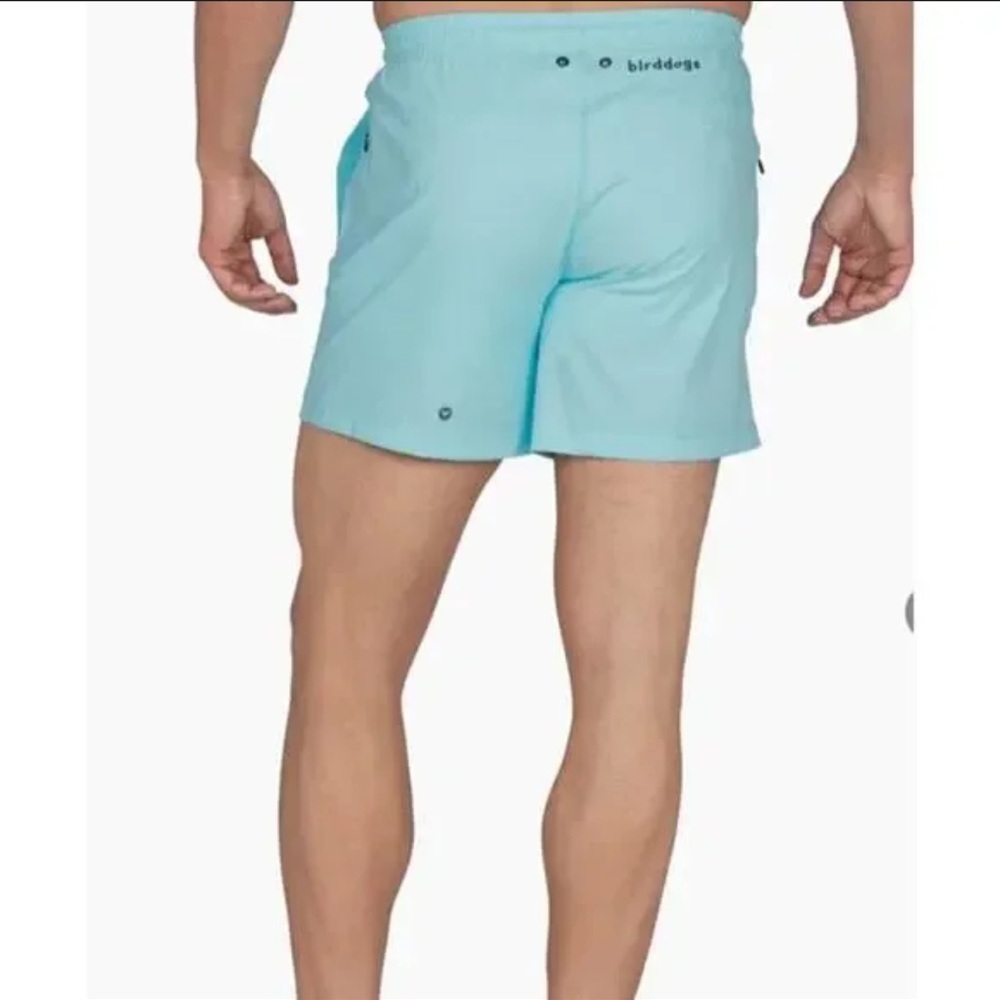 Birddogs Aqua Blue Lined Swim Trunks Shorts Men’s Medium Built-In Liner Like-New